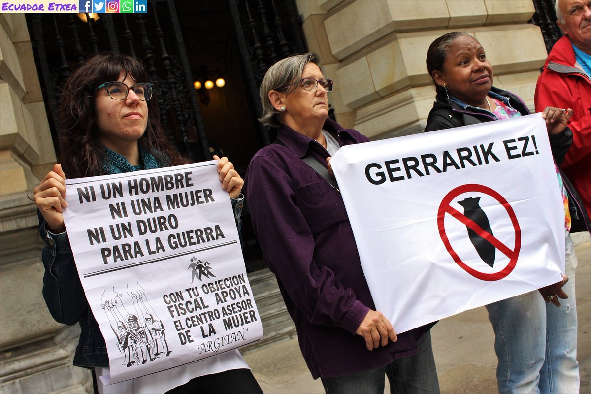 Objeción fiscal #feminista: Así puedes boicotear la guerra desde tu declaración de la renta 🪖<a href="/argitan_baraka/">Argitan</a> propone redirigir el IRPF a redes de apoyo en lugar de misiles 🌻 #EragozpenFiskala #ObjeciónFiscal ecuadoretxea.org/objecion-fisca…