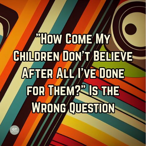 Parenting is humbling. Life is humbling. Both will teach us that we have far less control than we think--but that's a good thing, when it moves us to find solace in the power and sovereignty of God. Read more; buff.ly/fPBuBuJ

#garythomas #garythomasbooks