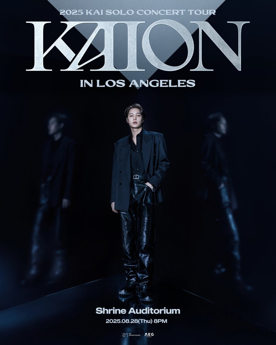 EXO-L! 🌊 2025 KAI solo concert tour &lt;KAION&gt; comes to Shrine Auditorium on 8.28. Register for presale access now kaiontour.com