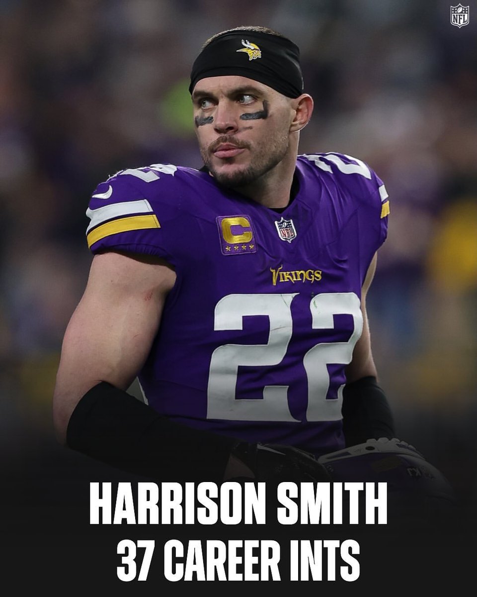 The most interceptions in the NFL among active players: Harrison Smith 👑