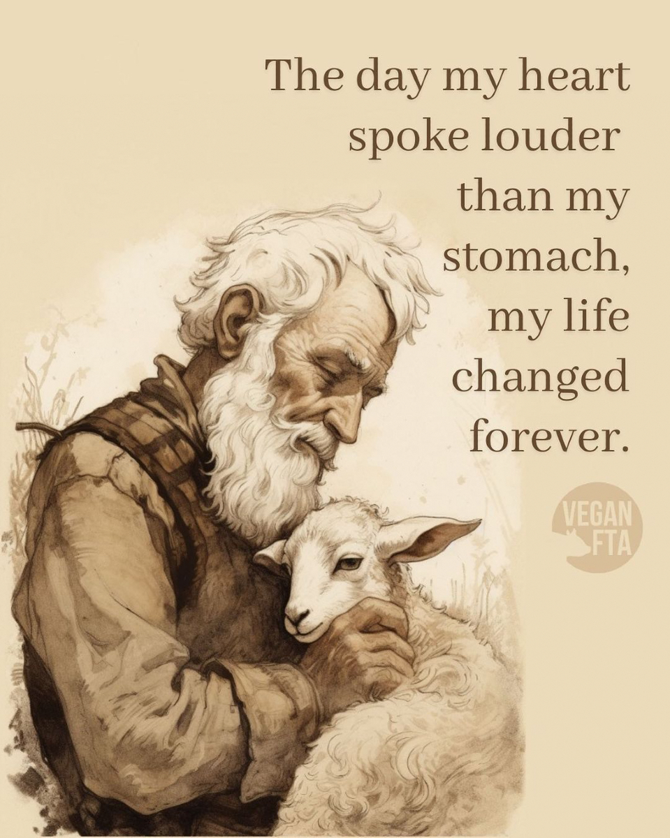 Listening to your heart leads you to the most meaningful changes. 🙏💚

👉 Make the change today - take the FREE vegan challenge: bit.ly/VeganFTA22 🌱

🎨: <a href="/teamveganfta/">Vegan FTA</a>

#veganshare #govegan #veganfortheanimals #ethics #compassion
