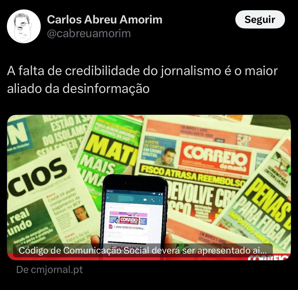 Este é o novo Ministro com a tutela da comunicação social. Tudo dito.