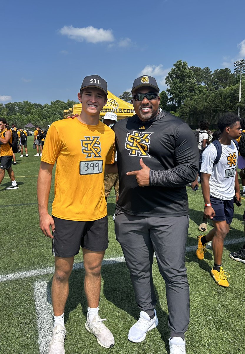 Had a great time at <a href="/kennesawstfb/">Kennesaw State Football</a>!  
<a href="/CoachMack_KSU/">CoachMack_KSU</a> <a href="/mdotbell_/">Malcolm Bell</a>