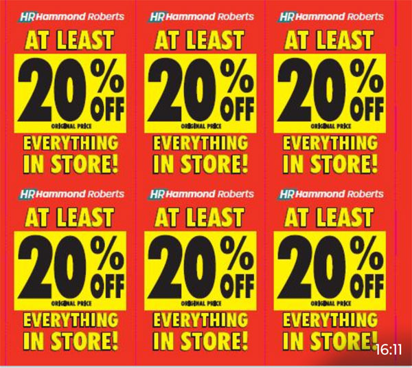 Hammond Roberts #Eastcote - At Least 20% Sale off Everything in Store. 12th, 13th 14th &amp; 15th June 2025 This is a real reduction of 20% off the original price by the best known Stationery Store in the local area. T &amp; C apply. 136-138 Field End Road, Eastcote HA5 1RJ
<a href="/Hillingdon/">Hillingdon Council</a>