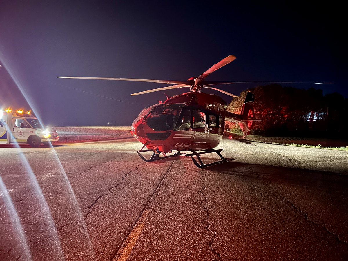 2024 was MFD’s busiest year ever: 180 calls (1 per 2.03 days). 

We are on pace to break last year’s record, as 25-072 was a medical response last night, requiring a Landing Zone for <a href="/STARSambulance/">STARS</a> just prior to midnight, where we captured this shot of EMS and STAR-3.