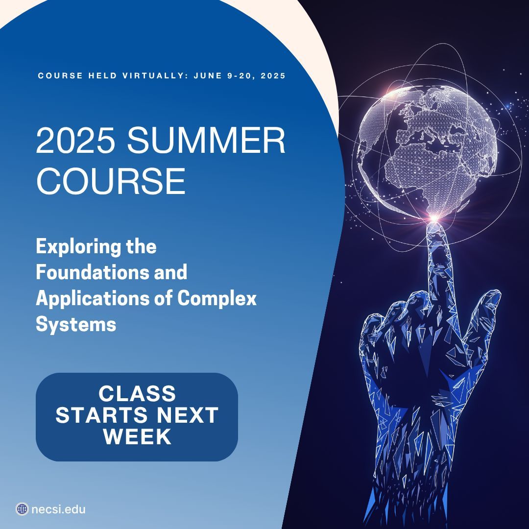 What do you gain from studying complexity science?

Tools to model real-world systems and a deeper understanding of emergence, networks, and tipping points.

necsi.edu/concepts-and-a… 

Final days to register. Use code Complexityonline25% for network pricing.