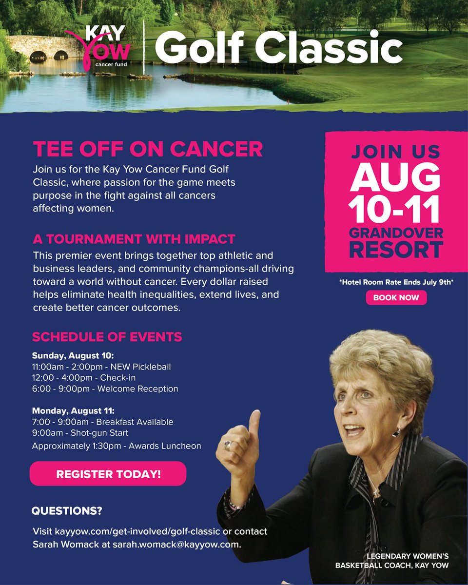 The Grandover Resort &amp; Spa boasts two 18-hole golf courses and a state-of-the-art spa. Couple that with a weekend of fellowship, competition, and compassion on the greens and it’s an event you don’t want to miss. Secure your spot for the Golf Classic today!
