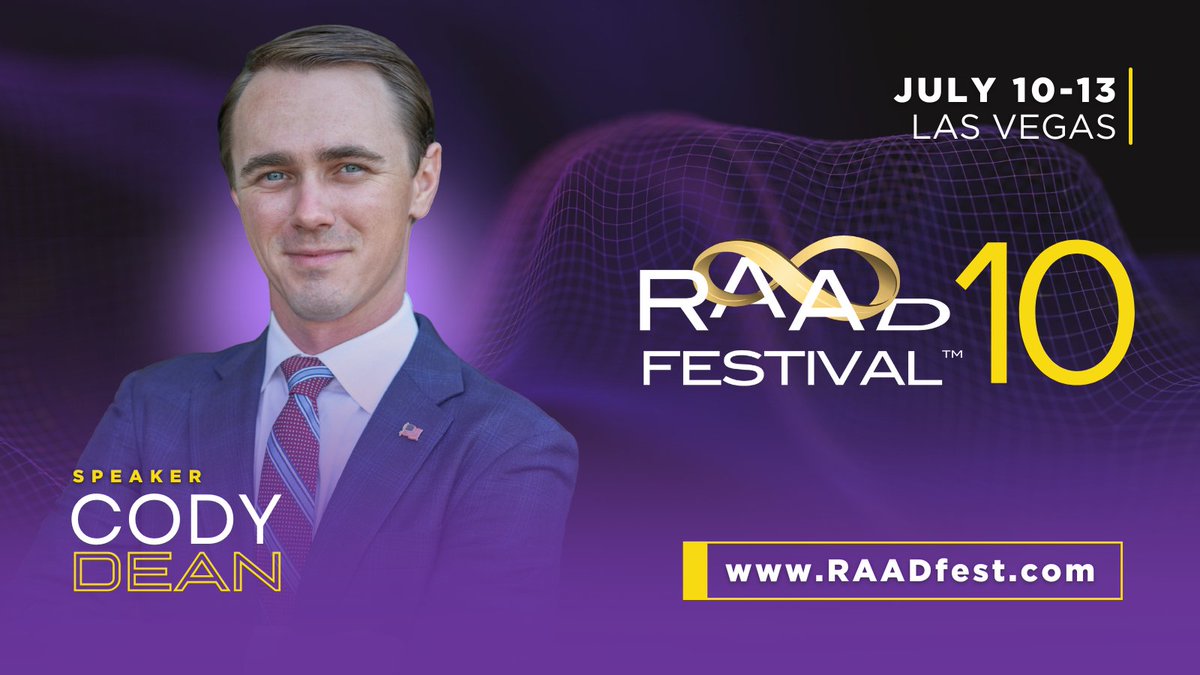 RAADfest (@raadfest) on Twitter photo Welcome Cody Dean to RAADfest 2025! raadfest.com
<a href="/rlecoalition/">Coalition for Radical Life Extension</a>
<a href="/LongevityEVF/">Longevity Escape Velocity Foundation</a>
<a href="/JamesRstrole/">James Strole</a>
<a href="/aubreydegrey/">Aubrey de Grey</a>
<a href="/joebardin/">Joe Bardin</a> Welcome Cody Dean to RAADfest 2025! raadfest.com
<a href="/rlecoalition/">Coalition for Radical Life Extension</a>
<a href="/LongevityEVF/">Longevity Escape Velocity Foundation</a>
<a href="/JamesRstrole/">James Strole</a>
<a href="/aubreydegrey/">Aubrey de Grey</a>
<a href="/joebardin/">Joe Bardin</a>