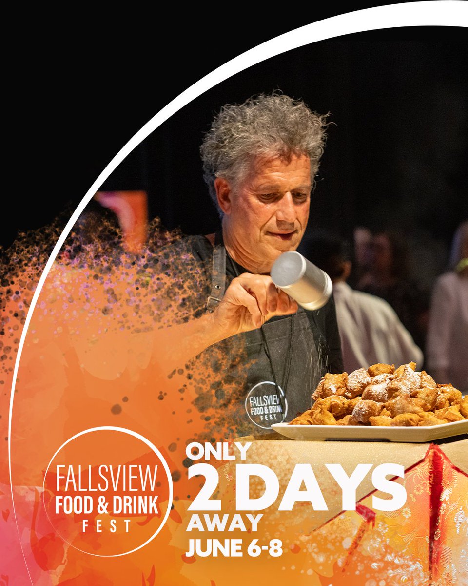 Only 2 more days until the Fallsview Food &amp; Drink Fest! Time to warm up your taste buds.

#FFDF #FallsviewEats