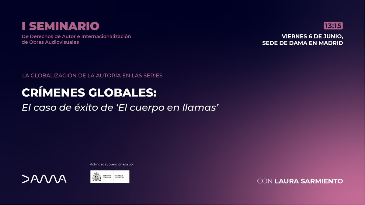 🌍📺 Crímenes globales: El caso de éxito de 'El cuerpo en llamas'. Con <a href="/LauraSPallares/">Laura Sarmiento</a>.