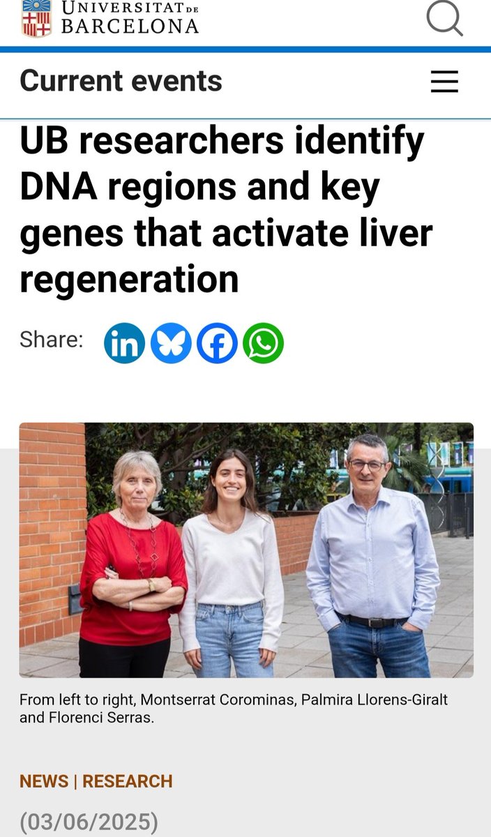 Marta Giralt (@martagiraltub) on Twitter photo 📌Nice work in @Cellgenomics!
👏Congrats <a href="/palmirallorens/">Palmira Llorens</a>, #MontseCorominas, <a href="/Flrnsrrs1/">Florenci Serras</a>, <a href="/IsabelFabregat/">Isabel Fabregat</a>
<a href="/devbiogenomics/">DevBioGenomics_UB</a>
<a href="/IBUB_UB/">IBUB-UB</a> <a href="/idibell_cat/">IDIBELL</a>
web.ub.edu/en/web/actuali… 📌Nice work in @Cellgenomics!
👏Congrats <a href="/palmirallorens/">Palmira Llorens</a>, #MontseCorominas, <a href="/Flrnsrrs1/">Florenci Serras</a>, <a href="/IsabelFabregat/">Isabel Fabregat</a>
<a href="/devbiogenomics/">DevBioGenomics_UB</a>
<a href="/IBUB_UB/">IBUB-UB</a> <a href="/idibell_cat/">IDIBELL</a>
web.ub.edu/en/web/actuali…