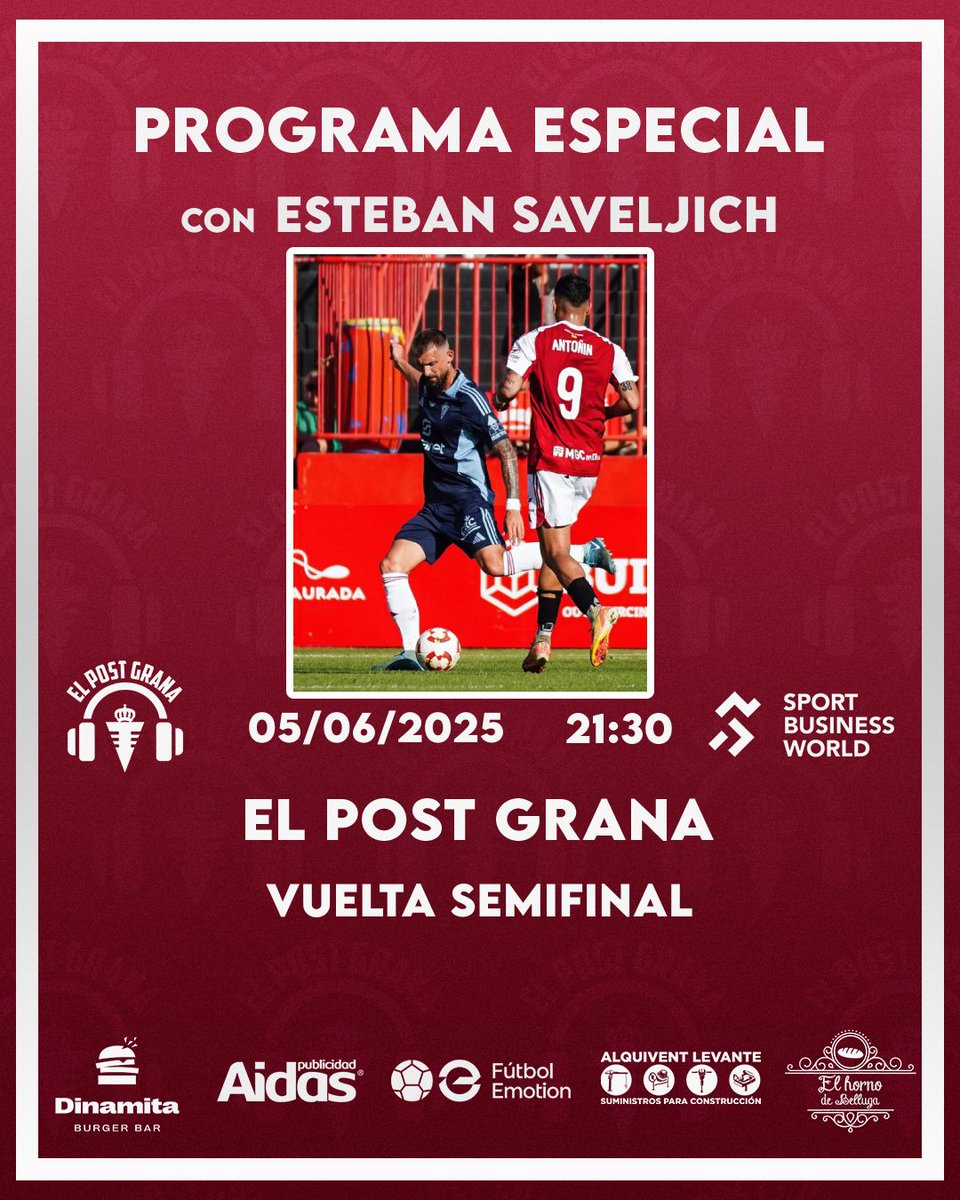 😏 ¿Y si hacemos un DIRECTO mañana? 😏

💣 Se nos hace IMPOSIBLE quedarnos quietos en un momento tan histórico como este, por eso...

⚔️ Mañana estará con nosotros el gladiador ESTEBAN SAVELJICH ⚔️

🔴⚪ ¡Hagamos murcianismo!

🫡 ¡¡Mañana os esperamos!!

Twitch.tv/elpostgrana/