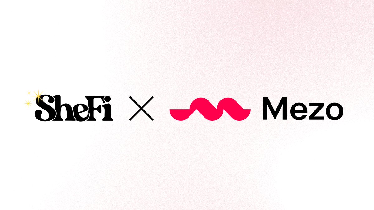 Mezo (@mezonetwork) on Twitter photo We're thrilled to partner with <a href="/shefiorg/">shefi.eth (💫,💫)</a>!
With Mezo's mainnet launch, you can now use MUSD to support SheFi's mission of empowering women & non-binary folks in Web3, all without selling your BTC. We're thrilled to partner with <a href="/shefiorg/">shefi.eth (💫,💫)</a>!
With Mezo's mainnet launch, you can now use MUSD to support SheFi's mission of empowering women & non-binary folks in Web3, all without selling your BTC.
