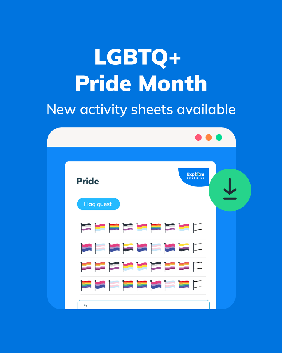There’s a new activity sheet for Pride Month! Flag Quest helps members develop sequencing skills by identifying patterns in various flag designs. 🌈

Head to your member portal to try it out!