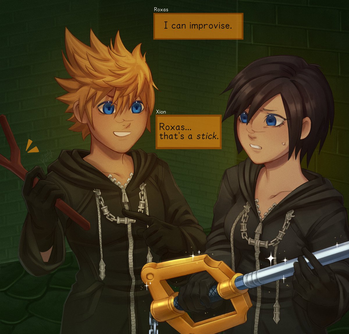 xVoidCore's tweet image. We all know that one scene...
#kingdomhearts #art