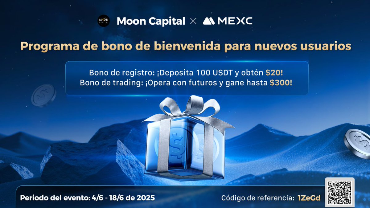Hola , comparto una nueva promoción exclusiva en MEXC para nuevos usuarios, disponible hasta el 18 de junio.

👉 Si ya tienes cuenta pero no la utilizas, puedes cerrarla y registrarte de nuevo con otro correo.

👉 Si usas tu cuenta con frecuencia y prefieres no hacer ese proceso,