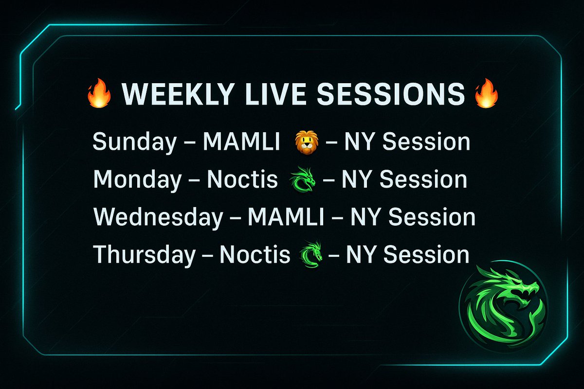 Now we fixed 4 live session per week instead of 2
Doing all we can to provide the bests to our family 
Let's go 😎 🐉