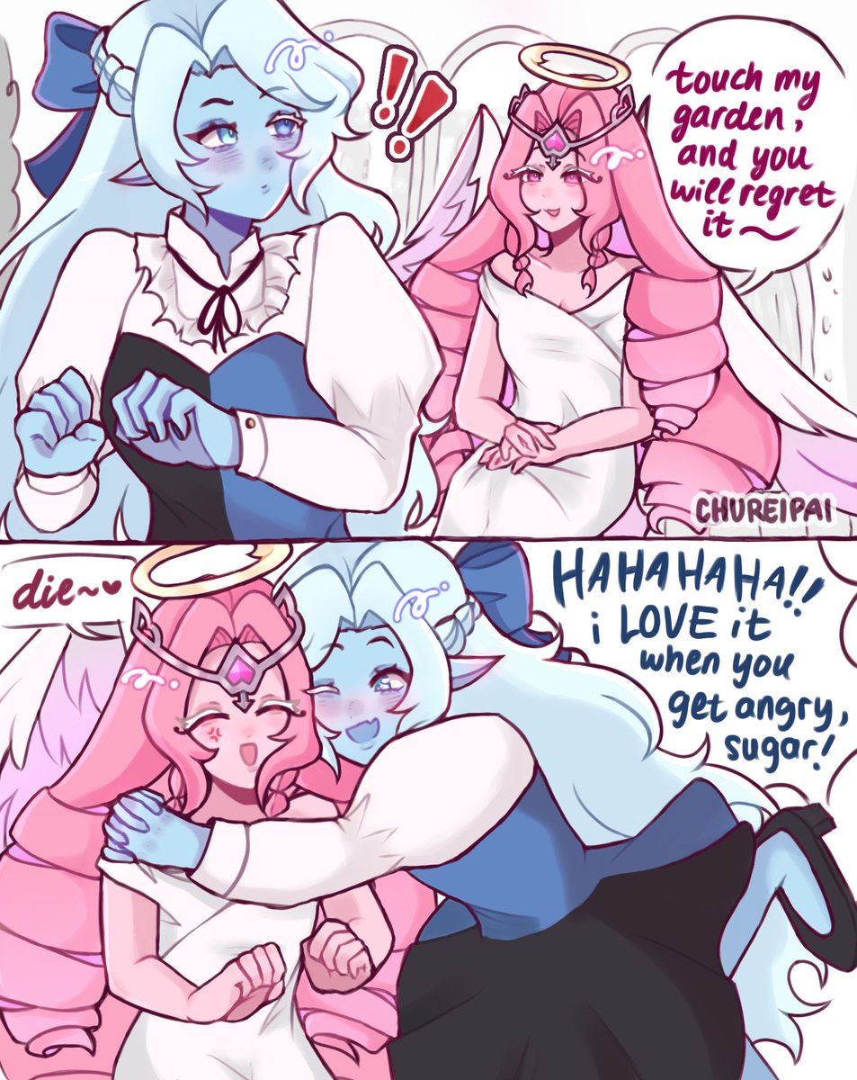 i love their silly interactions……. 🩷🩵

#crkfanart #shadowmilkcookie #eternalsugarcookie #ShadowSugar