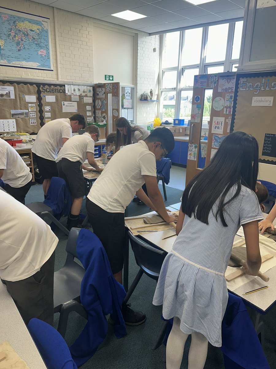 Thank you Mr Bullock for a great art morning! Some fabulous clay pots made #teamhawthorn