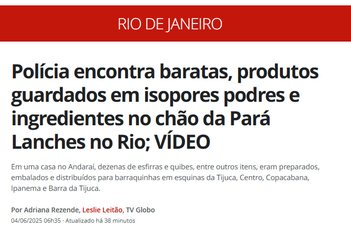 Eis o motivo da falêcia do <a href="/paraLanches/">Pará Lanches</a>. Um dia a casa iria cair.