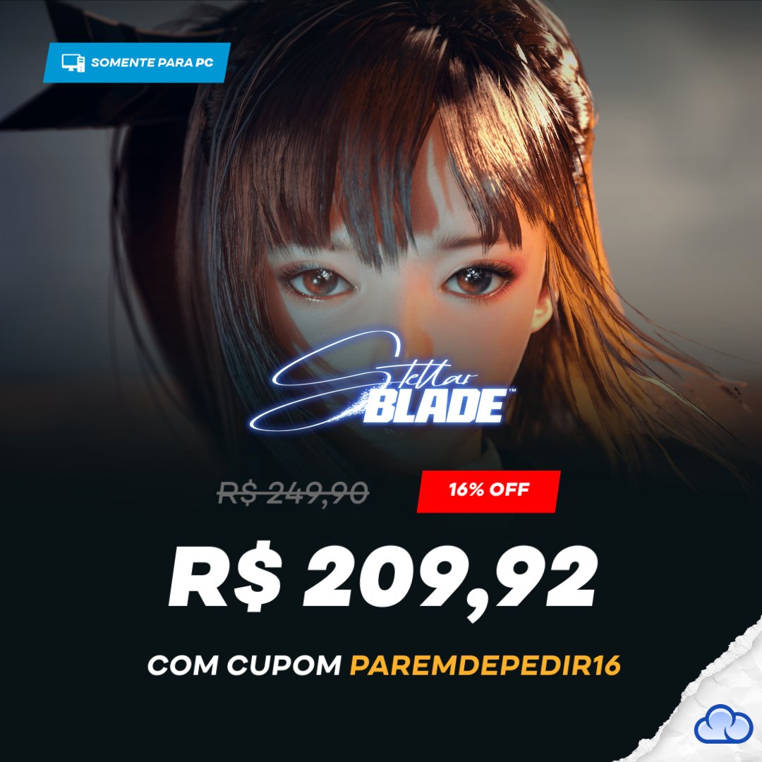 Já sabem, né? Vocês pediram MUITO, então taí, APROVEITEM 🏃

Aproveite o Stellar Blade com 16% OFF usando o cupom PAREMDEPEDIR16 🤣

O que vocês me pedem chorando que eu não faço sorrindo, né?

EU QUERO: ow.ly/5l6c50W4gZ7

Cupom com unidades limitadas!