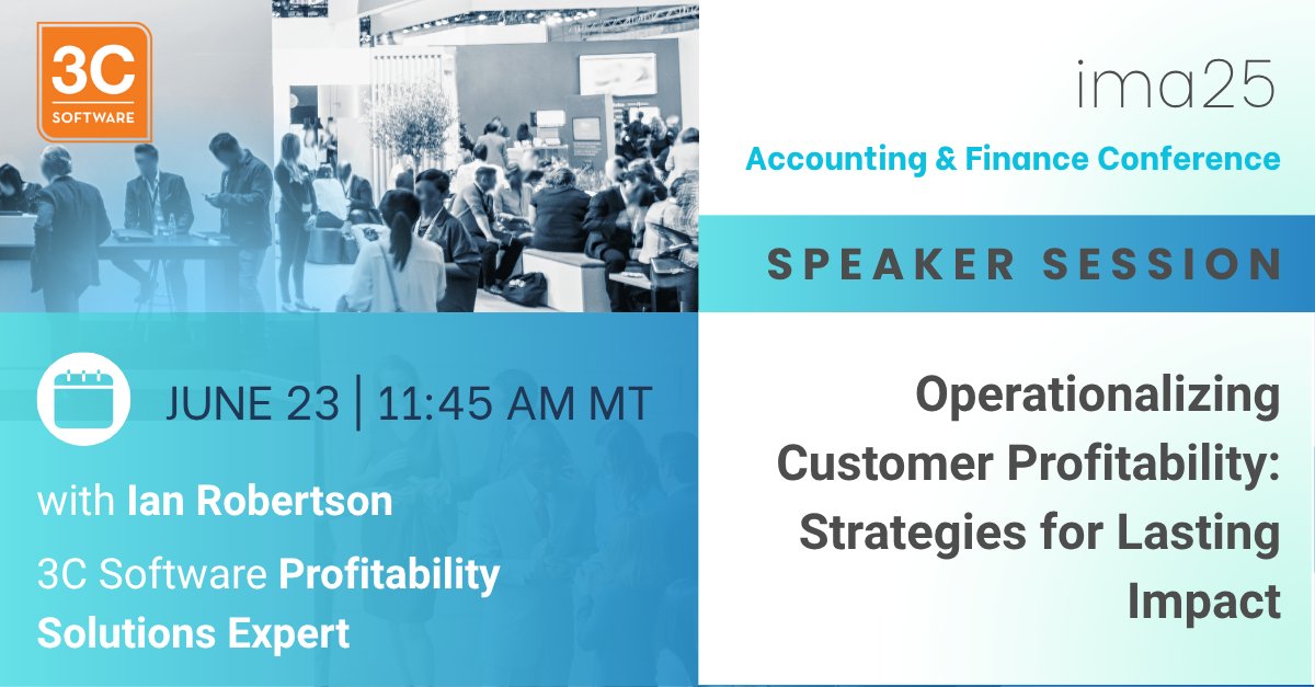 3C Software (@3csoftware) on Twitter photo Mark your calendars and pencil it into your agenda✏️
Don't miss this awesome speaker session with 3C Software's Ian Robertson and Endries' Dan Crociata!
Session starts at 11:45 AM MT on 06/23
#financeleadership #profitability #costing #ima25 Mark your calendars and pencil it into your agenda✏️
Don't miss this awesome speaker session with 3C Software's Ian Robertson and Endries' Dan Crociata!
Session starts at 11:45 AM MT on 06/23
#financeleadership #profitability #costing #ima25