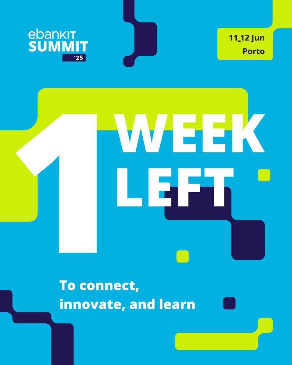 e_bank_it's tweet image. The 3rd edition of the #ebankITSummit is just one week away!
Join us for two dynamic days packed with bold ideas, cutting-edge innovations, and expert insights that will define what’s next for the financial industry.
Discover more: hubs.ly/Q03qHNXX0
#digitalbanking #ebankit