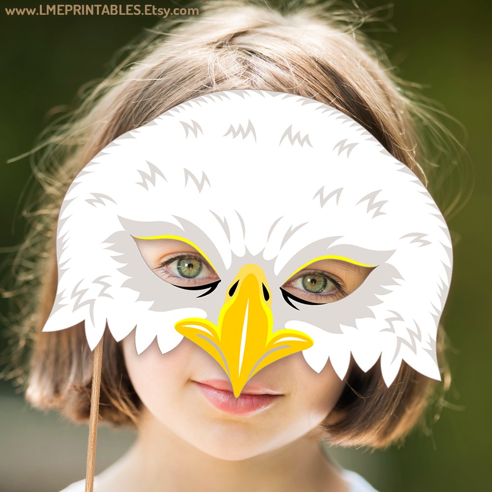lmeprintables's tweet photo. Bald Eagle Mask Printable Falcon Paper Costume Animal Carnival Halloween Patriotic 4th July USA America Bird Kid Adult Party Favor PDF Hawk https://t.co/aN7DdJP5Ea via @Etsy #baldeaglemask #falconmask #papermasksforkdis #birdmaskforkids #hawkmask #animalmasks #activitiesforkids https://t.co/qdchHI983d