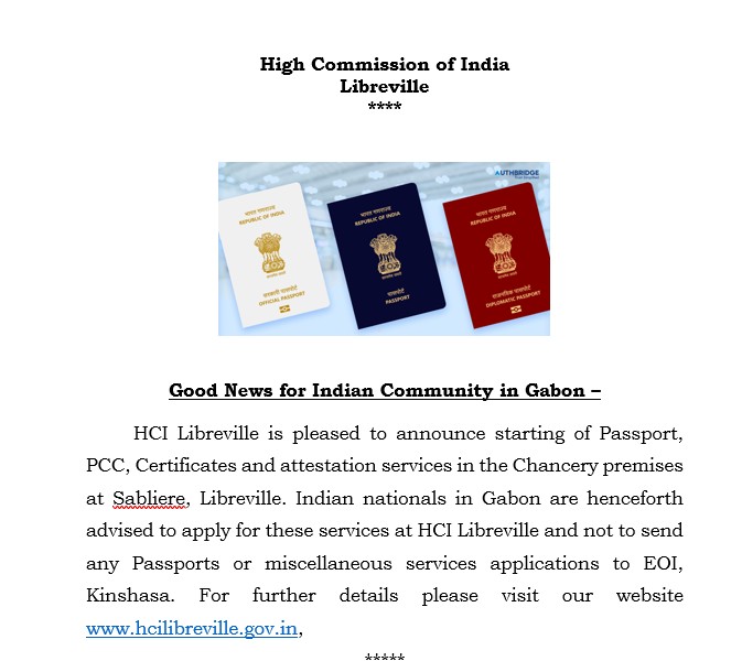 High Commission of India, Libreville, Gabon tweet media