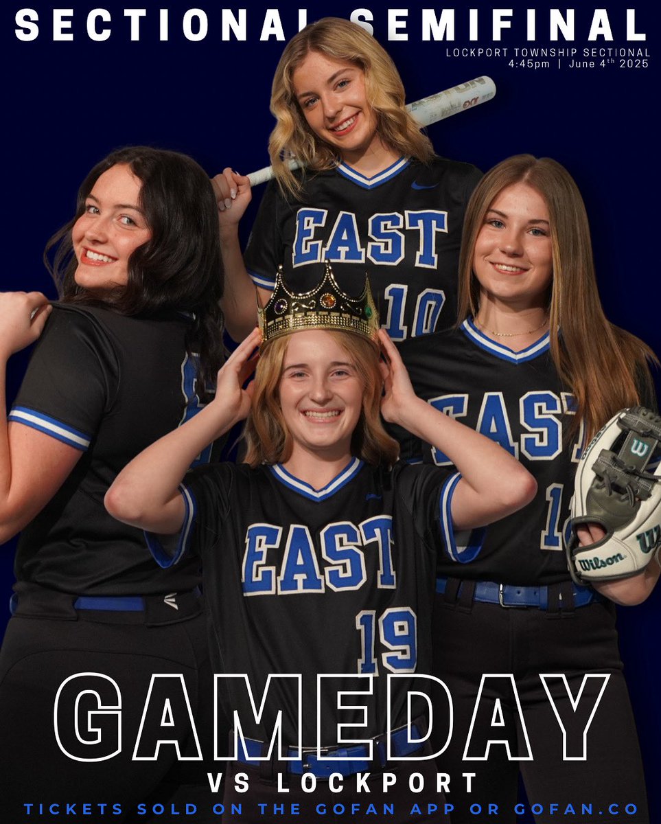 SECTIONAL SEMIS TONIGHT!!

hopefully this rain will let us play!!🤞
first pitch at 4:45pm.
vs Lockport

at Lockport Township High School
 (800 E Division St.) 
Arrive ahead of time for parking! 

🎟️BUY YOUR TICKETS HERE!!🎟️
gofan.co/app/school/IL1…

SHOW UP AND BE LOUD!!!!