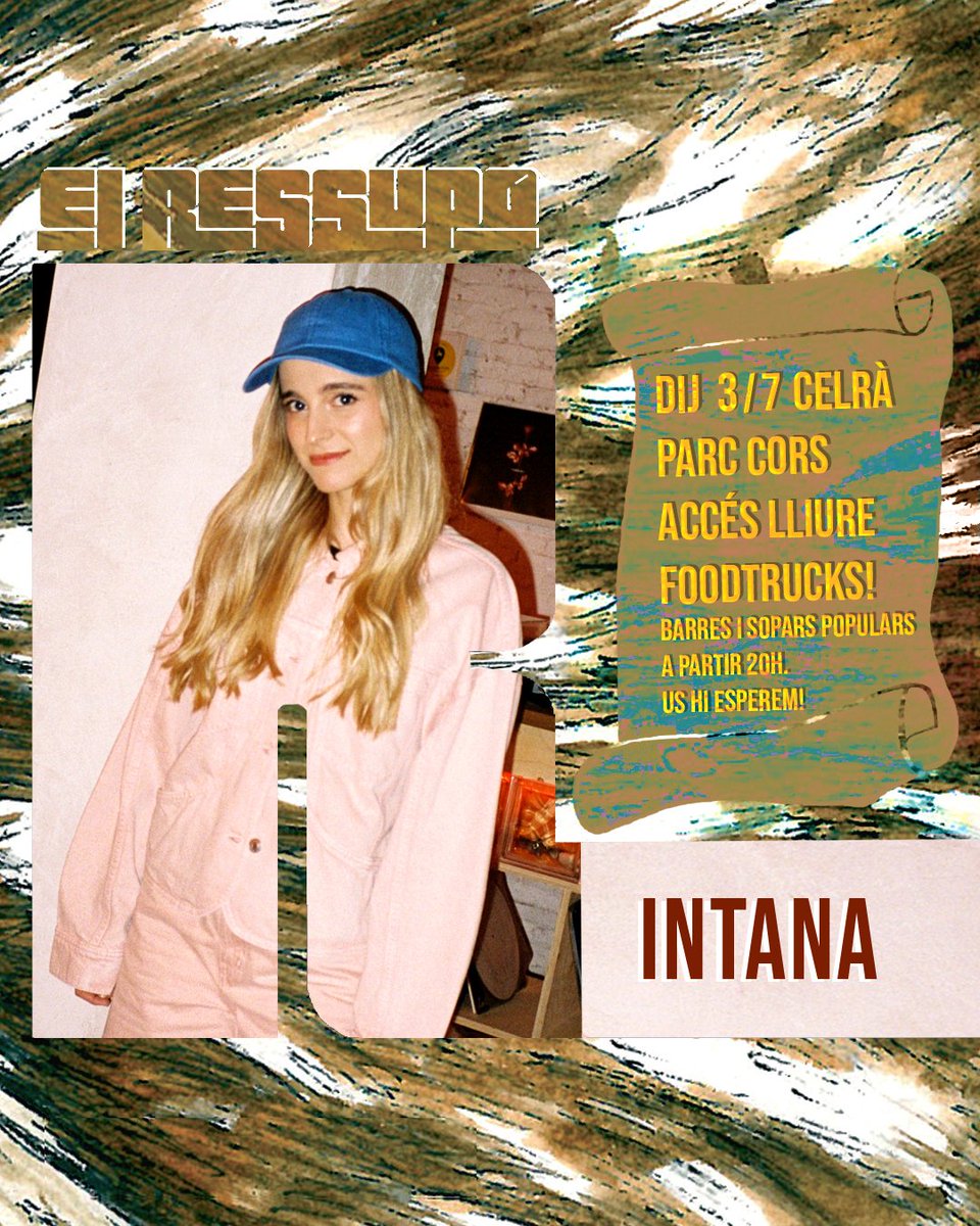 ✨️ Intana tornen i ho fan a la XVI edició d'El Ressupó 💜

🎶 Una de les veus més delicades i brillants de la música pop feta a casa nostra! 🤩