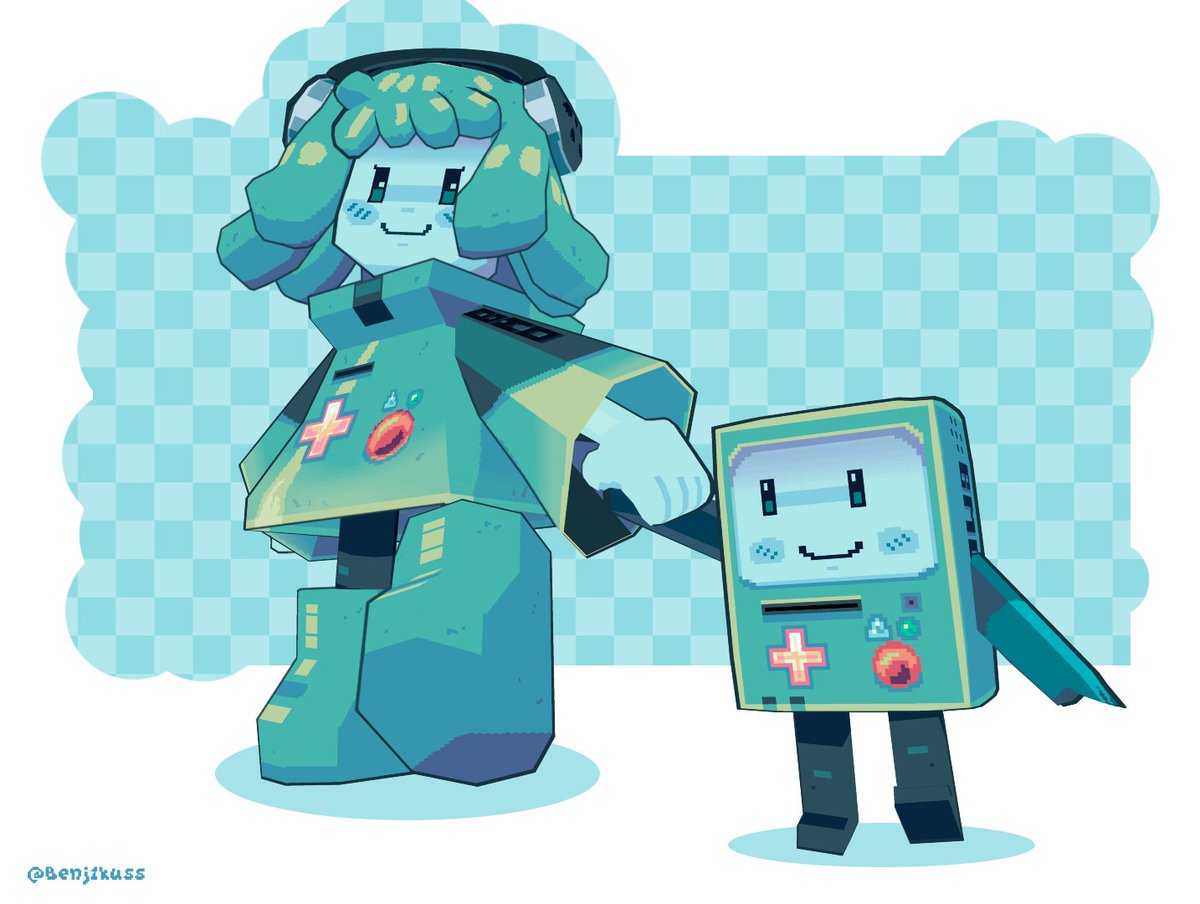 Benj1kus 𖦹 (@benj1kuss) on Twitter photo Made in <a href="/blockbench/">Blockbench</a>
#Blockbench #3d #bmo #AdventureTime #pixelart #3dmodeling #lowpoly #pixelart Made in <a href="/blockbench/">Blockbench</a>
#Blockbench #3d #bmo #AdventureTime #pixelart #3dmodeling #lowpoly #pixelart