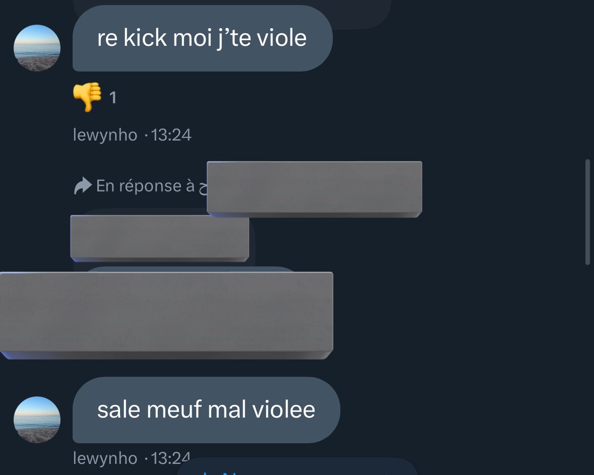 Cc tout le monde 

Je souhaite dénoncer et afficher les gens sur Twitter qui se permettent de souhaiter le viol comme si cela était normal et civilisé @ Juste_ici_0 et la personne qui la rajouté et que je considère donc complice @ mayyssxx_b 

Explications ⬇️⬇️