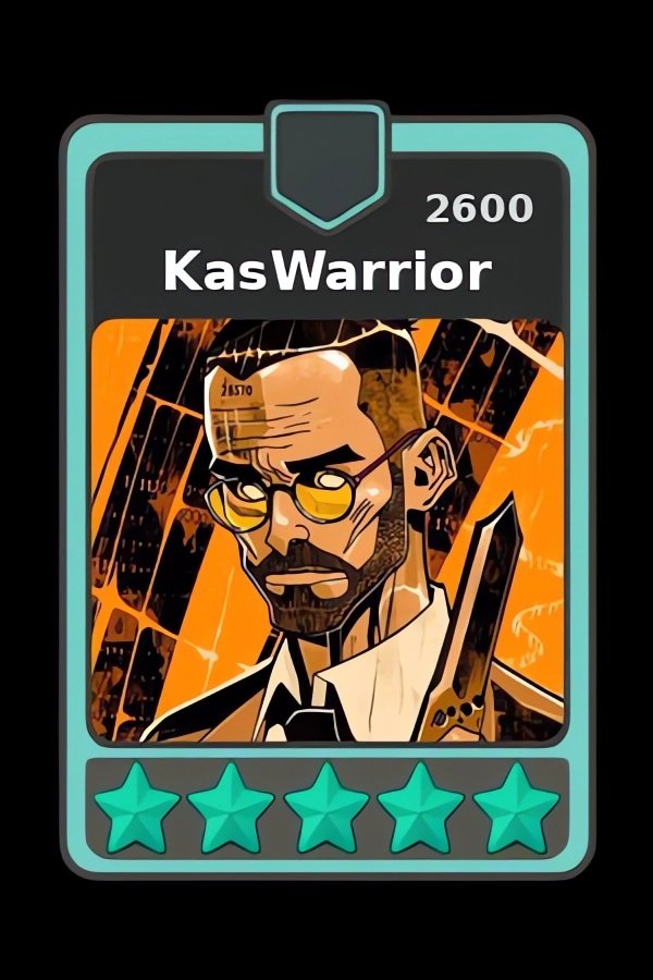 Rise up, KasWarriors!

KasWarrior by <a href="/kaseionkas/">Kasei Collection</a> joins the fights in Battle of Cards! We are welcoming a new fighter in our Kaspa card game as a Divine One.

Give <a href="/kaseionkas/">Kasei Collection</a> a follow to not miss their upcoming giveaway of a KasWarrior card with 5200 points!

You can find the