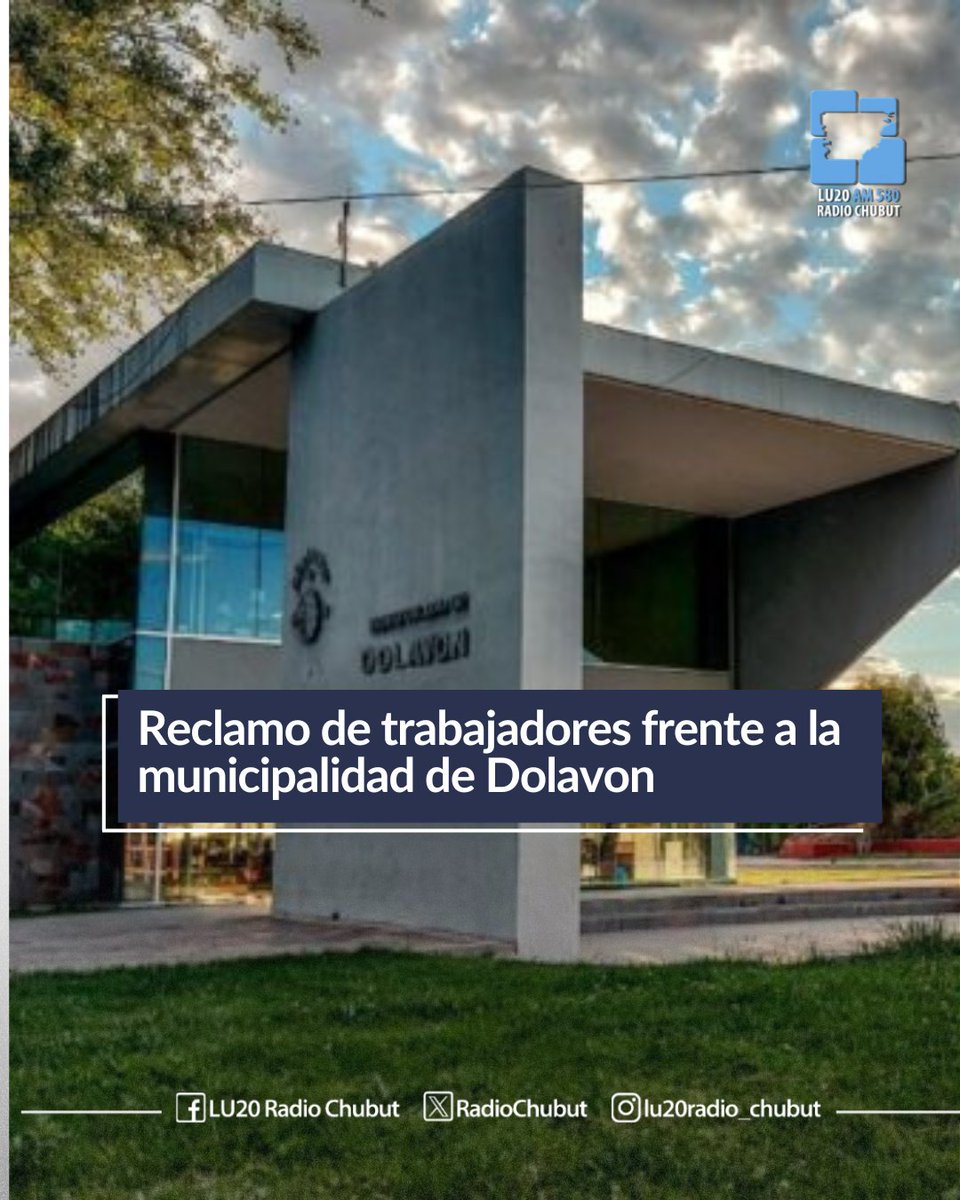 🔹Reclamo de trabajadores frente a la municipalidad de Dolavon

📌Son desocupados de la construcción a quienes se les prometió la reanudación de obras que no arrancan.

🌐radiochubut.com/reclamo-de-tra…