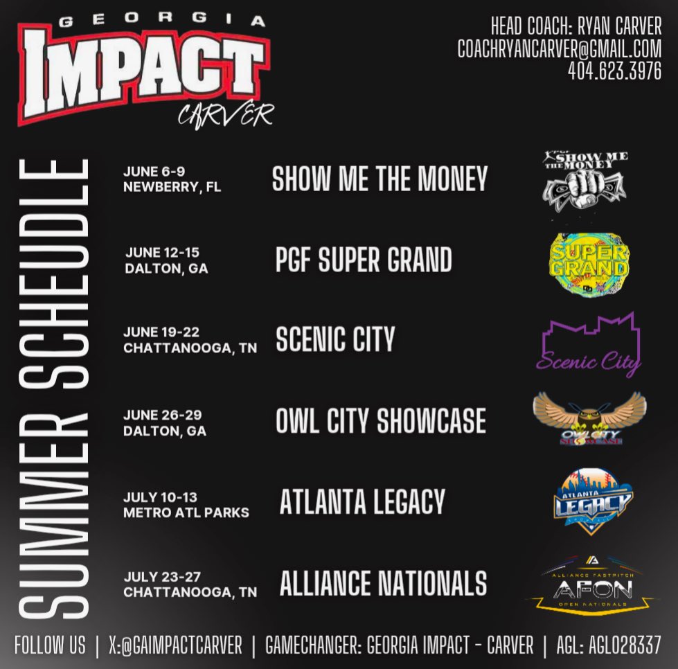 Jordan Simpson (@2026jordan_99) on Twitter photo Summer Schedule Drop! Can’t wait to hit the dirt with my girls!! <a href="/GAImpactCarver/">Georgia Impact - Carver 18U</a> <a href="/GeorgiaImpactFP/">Georgia Impact Fastpitch Organization</a> <a href="/UWGSoftball/">West Georgia Softball</a> Summer Schedule Drop! Can’t wait to hit the dirt with my girls!! <a href="/GAImpactCarver/">Georgia Impact - Carver 18U</a> <a href="/GeorgiaImpactFP/">Georgia Impact Fastpitch Organization</a> <a href="/UWGSoftball/">West Georgia Softball</a>