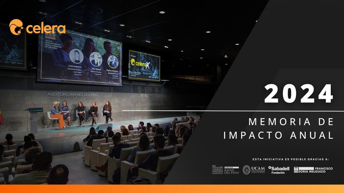¡Ya está aquí! 🎉 Presentamos la Memoria de Impacto Anual 2024 de <a href="/Celera/">Celera</a>. 🚀

Un año excepcional: 10º aniversario, impulso a talentos y nuevas alianzas. Descubre todos los logros y el impacto.

¡Léela! 👇
drive.google.com/file/d/1TLAVWp…

#Celera #Memoria2024 #ImpactoSocial #Talento