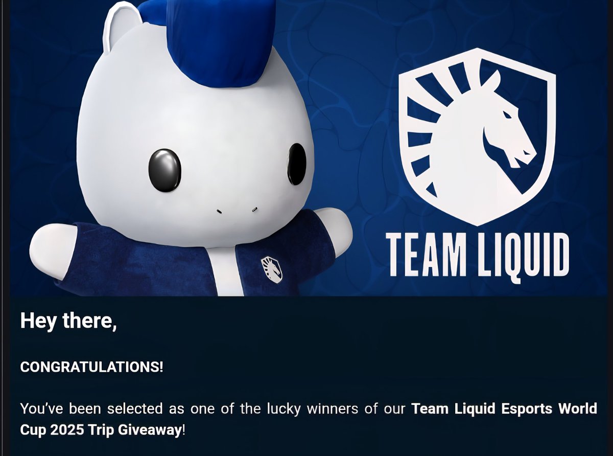 Adam ~Chizu~ McGuire (@adamonthex) on Twitter photo Fiancé just messaged me this.
Brb, crying at work <a href="/TeamLiquid/">Team Liquid</a> #LETSGOLIQUID #TLwin #EWC2025 Fiancé just messaged me this.
Brb, crying at work <a href="/TeamLiquid/">Team Liquid</a> #LETSGOLIQUID #TLwin #EWC2025