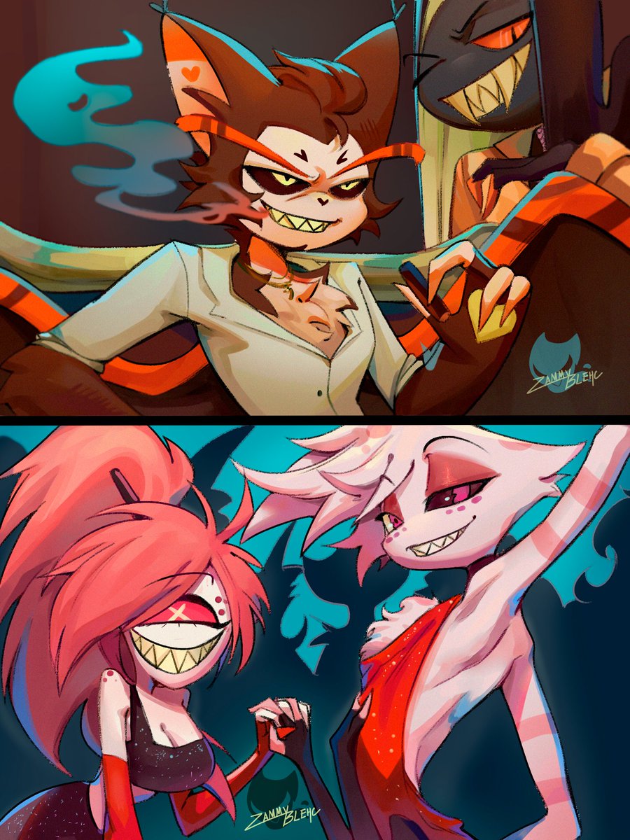 ZammyBlehc's tweet photo. 🐱🕸️#Huskerdust - Narco Au🕸️🐱
"Who the hell’s that movin’ like the floor got his name on it?"
.
.
.
#angeldustfanart #huskerdustfanart #hazbinhotel #hazbinhotelfanart https://t.co/AGEZeBHJK5