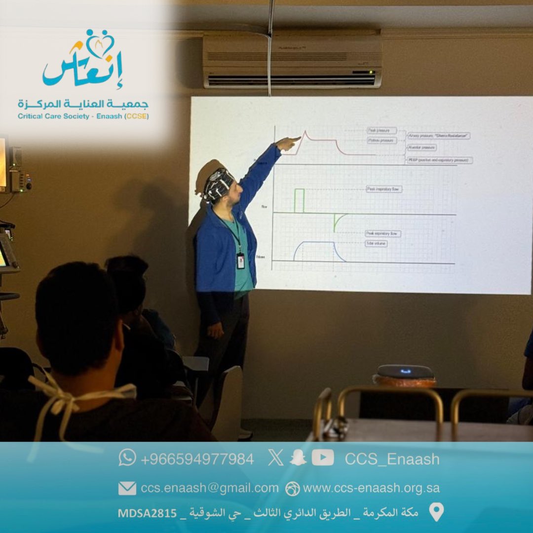 CCS_Enaash's tweet photo. -مكة | ٧ ذو الحجة ١٤٤٦هـ
 .

.

اختتمت جمعية إنعاش العناية المركزة دورة تدريبية بعنوان "التمكين السريري لاستخدام أجهزة التنفس الاصطناعي"، بمشاركة 289 متدربًا من متطوعي العناية المركزة، وذلك تحت إشراف وزارة الصحة والتجمع الصحي بمكة، في مستشفيات منى وعرفة والمستشفيات الميدانية، 

|#وزارة_الصحة   #العناية_المركزة #التجمع_الصحي_بمكة   #موسم_الحج1446  |