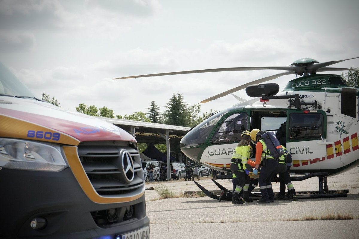 DiarioTES's tweet image. Transferencia de paciente a #SVB.

#Simulacro