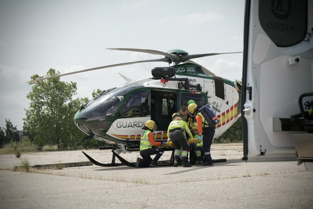 DiarioTES's tweet image. Transferencia de paciente a #SVB.

#Simulacro