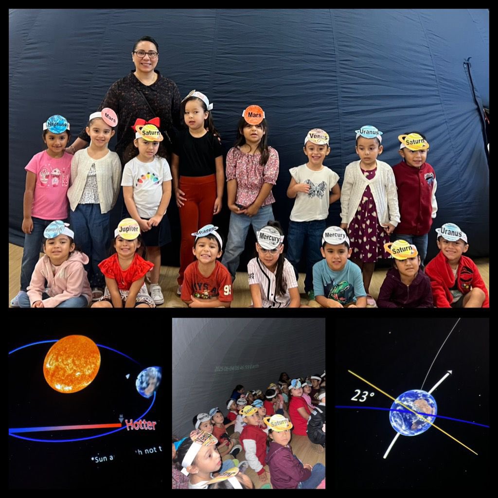 Pre-K explorers had an out-of-this-world time at the planetarium today! 🚀✨ Part of our Dual Language summer fun—so many curious minds learning about space! #PreKStars #DualLanguage #STEMlearning <a href="/rosemarycleal/">R Leal</a>
