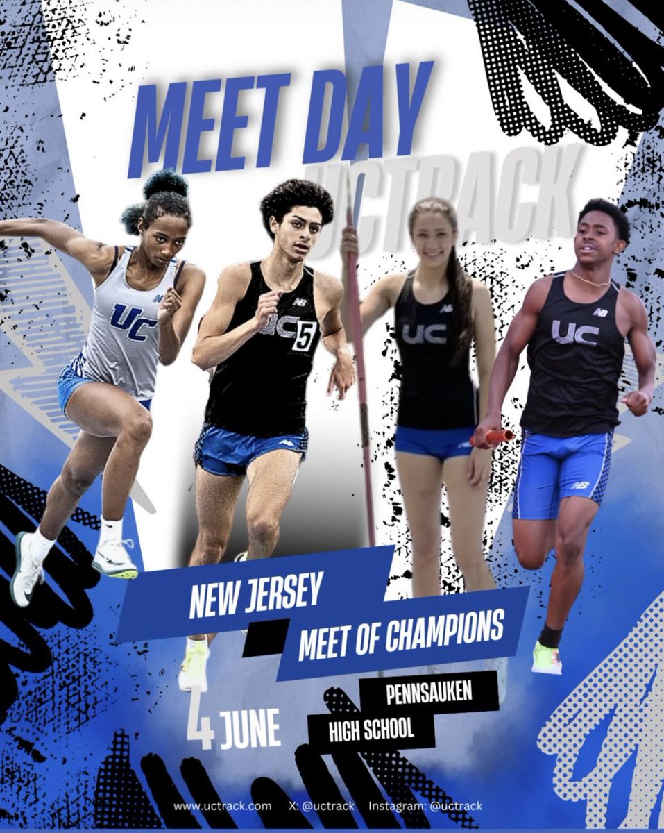 🔥Good luck to the UC track and field teams at today’s State Meet of Champions at Pennsauken High School at 2 pm!🔥