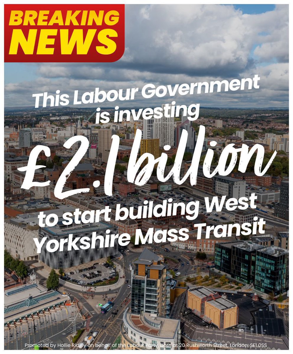 Kim Leadbeater MBE MP (@kimleadbeater) on Twitter photo #WestYorkshire is finally getting the investment it deserves. This #Labour Government is delivering £2.1bn to transform transport & boost economic growth in our region. I joined <a href="/RachelReevesMP/">Rachel Reeves</a> <a href="/MayorOfWY/">Tracy Brabin, Mayor of West Yorkshire</a> & #Kirklees MPs for the Govt’s major funding announcement today🚉🚌🌹 #WestYorkshire is finally getting the investment it deserves. This #Labour Government is delivering £2.1bn to transform transport & boost economic growth in our region. I joined <a href="/RachelReevesMP/">Rachel Reeves</a> <a href="/MayorOfWY/">Tracy Brabin, Mayor of West Yorkshire</a> & #Kirklees MPs for the Govt’s major funding announcement today🚉🚌🌹