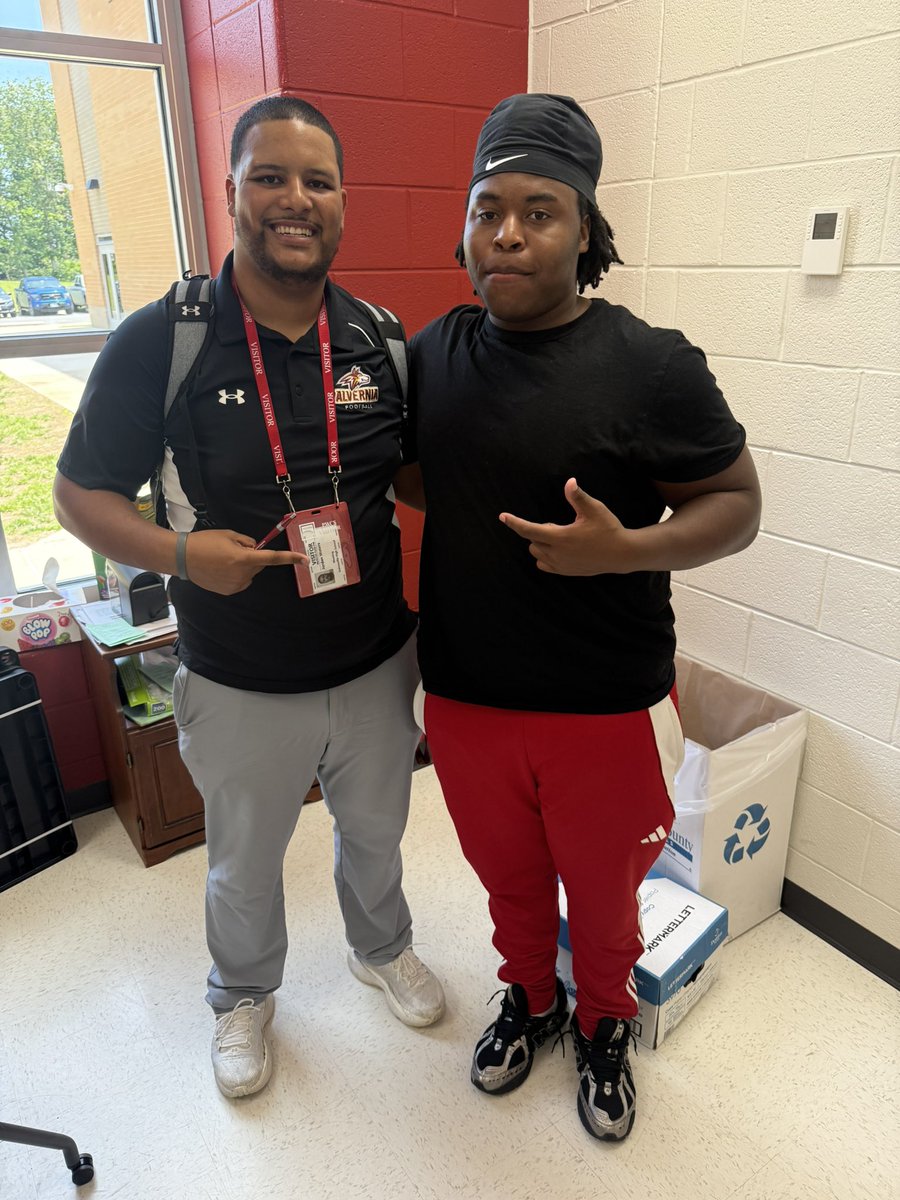 Evan George (@evangeorge68) on Twitter photo Thank you, <a href="/CoachJWaters_/">Jordan Waters</a> for stopping by and telling us about <a href="/AlverniaFB/">Alvernia Football</a> Can’t wait to be on campus for a game day visit!
<a href="/GainesvilleFoo1/">Gainesville Football</a> <a href="/CoachTreCage/">Tre Cage</a> Thank you, <a href="/CoachJWaters_/">Jordan Waters</a> for stopping by and telling us about <a href="/AlverniaFB/">Alvernia Football</a> Can’t wait to be on campus for a game day visit!
<a href="/GainesvilleFoo1/">Gainesville Football</a> <a href="/CoachTreCage/">Tre Cage</a>