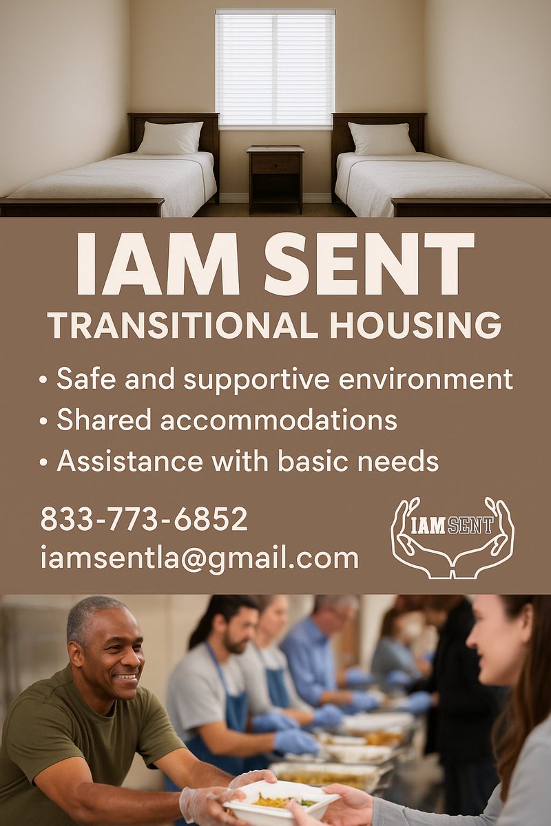 iamsentla's tweet photo. Everyone deserves a place to rest
At IAMSENT Transitional Housing, we provide more than just shelter.

🛏️ Safe, clean shared rooms
🍽️ Daily meals served with care
📶 Laundry, Wi-Fi, and basic needs included
🤝 A compassionate community that believes in second. https://t.co/q0MaeevOIp