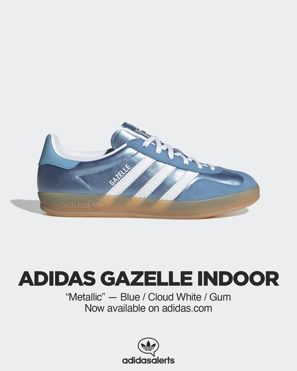 Now available on adidas US.
adidas Gazelle Indoor Metallic.
📏 Women's 10 = Men's 9

🟣 adialerts.com/8bhcbkjk
🔵 adialerts.com/4uap3nby  ad