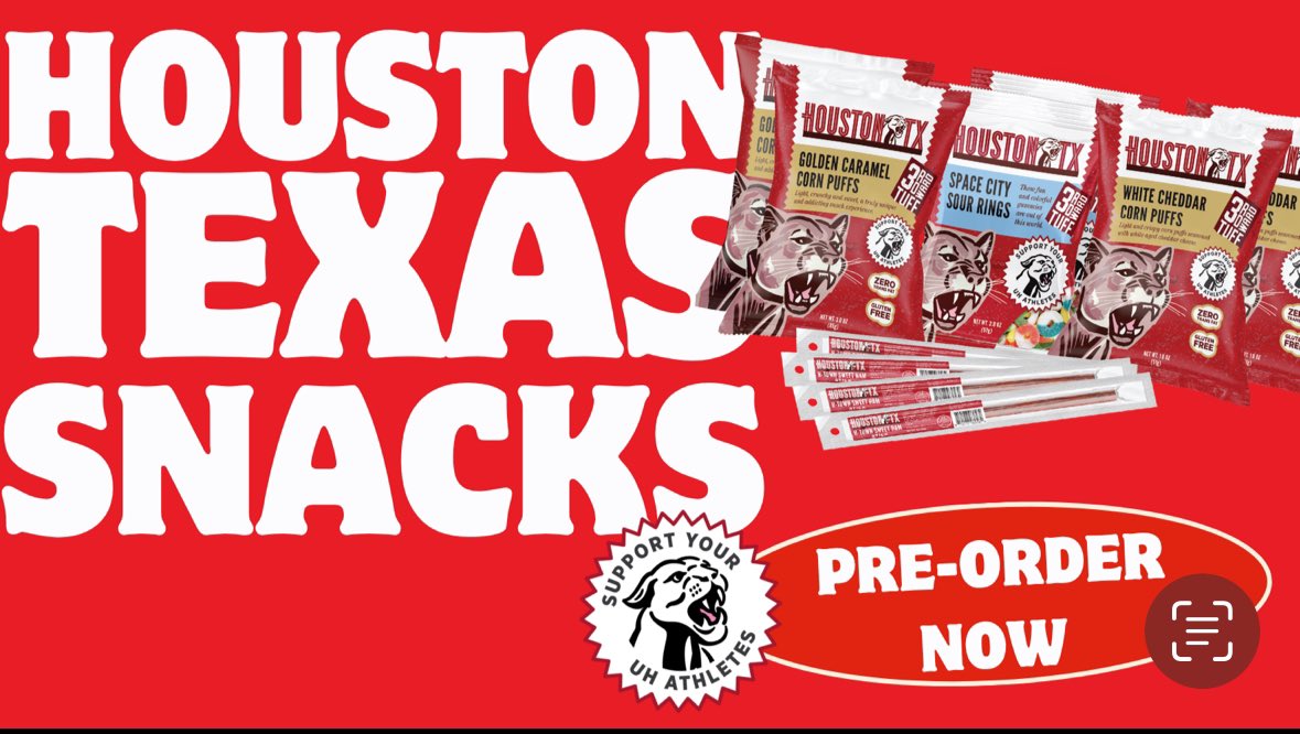 Houston, it’s time to snack! Pre-order your @houstontxsnacks Snack Box today! Click the link below! #GoCoogs 

houstontxsnacks.com