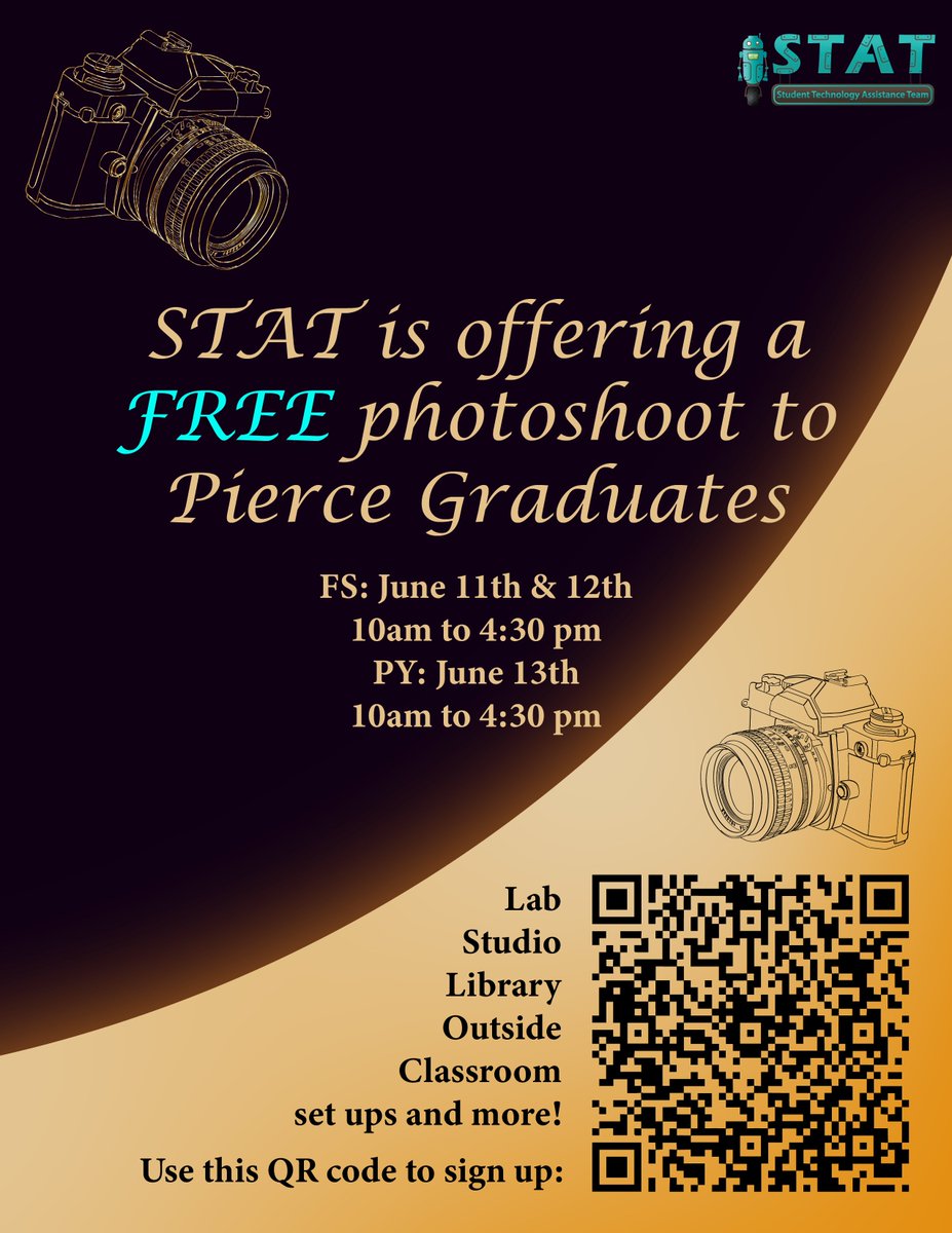 PierceCollegeIE's tweet photo. Looking for beautiful graduation photos? STAT's got you covered! 🎓📸
#Graduation2025 #piercecollege #internationalstudents #graduationseason #YouAreWelcomeHere https://t.co/dyEmtjaLwB